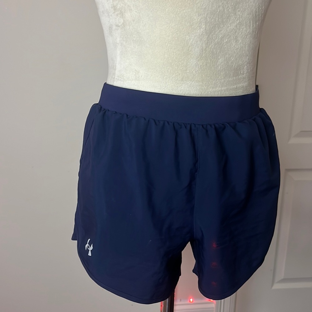 navy blue athletic shorts